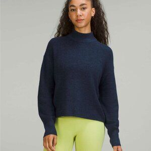 Lululemon Merino Wool-Blend Ribbed Turtleneck Sweater